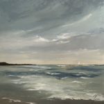 La Plage des Huttes - 80 x 80 cm