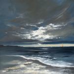 La voile d'Or - 80 x 80 cm