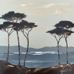 Les Pins Parasols - 30 x 30 cm