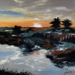 le Marais de la Sorine - 80 x 80 cm