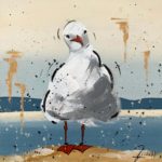 Danse de la Mouette - 30 x 30 cm