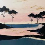 L'Anse Rose - 50 x 50 cm