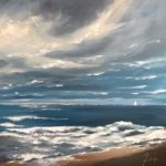 La Voile Blanche - Acrylique sur toile - 80 x 80 cm