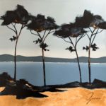 Murmures des Pins - Acrylique sur toile - 30 x 30 cm