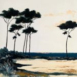 Plage Secrète - Acrylique sur toile - 80 x 80 cm